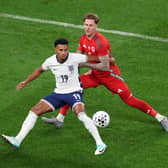 STAND OUT: Leeds United defender Joe Rodon for Wales in Thursday night's 3-0 defeat at Wembley.