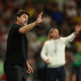 DECISION: Taken by USA boss Mauricio Pochettino, above, to keep Leeds United's Brenden Aaronson on the bench.