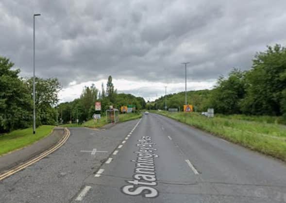 Stanningley Bypass near New Pudsey station.