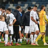 IMPORTANT MINUTES: For Leeds United defender Jaka Bijol, third from right.