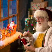 Santa Claus is setting up his enchanting workshop in the Blacksmith’s Workshop at Caphouse