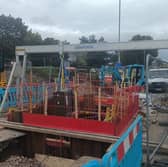 The works, carried out by BT Openreach, involve the demolition and rebuilding of a manhole chamber.