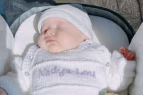 Nadya Lou is named after the midwife who supported her mum Rachel Lee during unimaginable heartache. 
