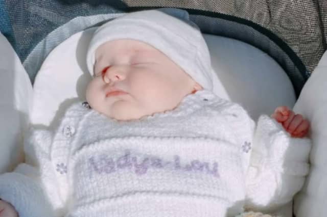 Nadya Lou is named after the midwife who supported her mum Rachel Lee during unimaginable heartache.