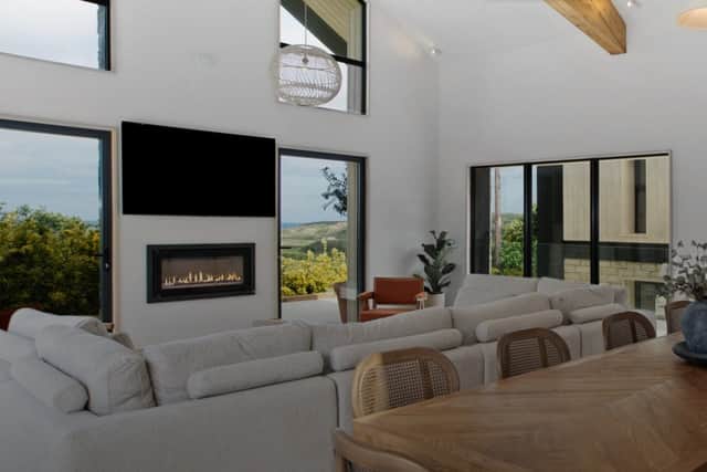 The layout is designed to drink in the views