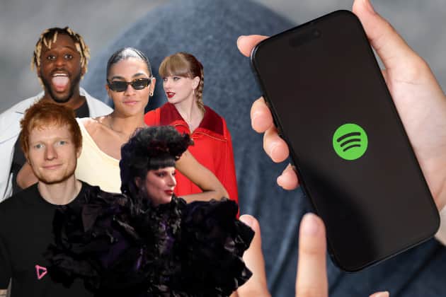 Has The Life of a Showgirl dominated streaming charts this week, or has another musician managed to break Taylor Swift's hold on the UK charts midweek?