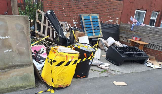 Bayswater Terrace Harehills flytipping