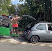 Caught on camera - Ellerby Lane flytipping