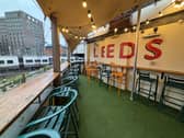 The terrace is covered and heated in the autumn and winter.
