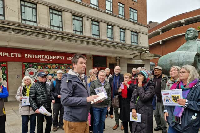 Local poet Ian Hacker gave a great rendition of his poem ‘Meet Me At The Man With The Barrel'.