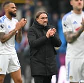 Daniel Farke applauding the Leeds United fans after defeat at Burnley.