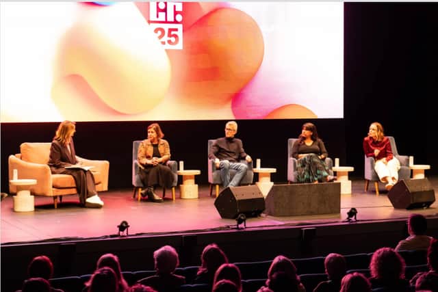 Victoria Derbyshire hosted the discussion 'Why do we need to talk about domestic abuse?'