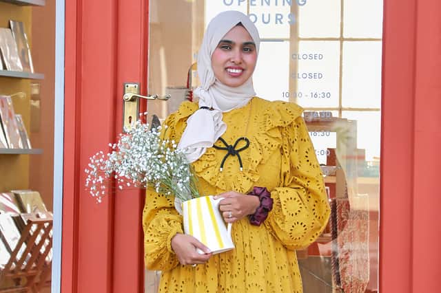 Leeds-based textile jewellery designer Faryal Aslam who  started Knottinger in 2020