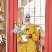 Leeds-based textile jewellery designer Faryal Aslam who  started Knottinger in 2020
