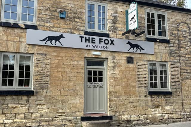 The pub is nestled in the quiet village of Walton