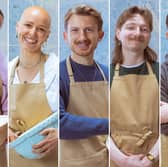 Aaron, Jasmine, Tom, Iain and Toby will fight to survive the Great British Bake Off quarterfinal this week. 