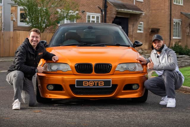 Presenter Christian Williams drove an E46 M3 to Jamie's house in Essex to surprise him