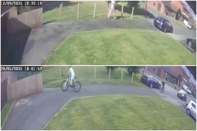 CCTV shows numerous close calls on the drive.