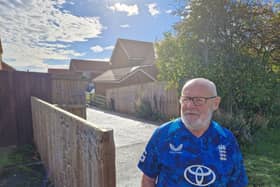 Colin Silver said he worries about potential accidents on his driveway.