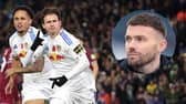 Brenden Aaronson celebrating a goal for Leeds United.