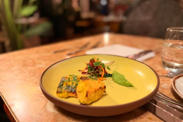 Masala Salmon is a starter on the Diwali menu