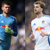 Illan Meslier and Patrick Bamford.