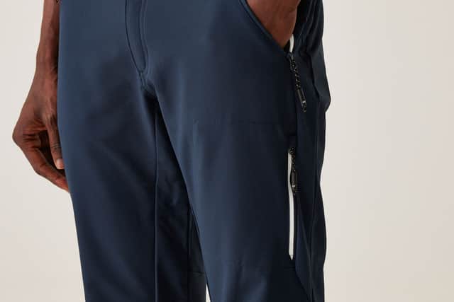 There are plenty of pockets, and an elasticated waistband