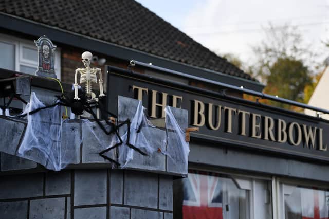 The Butterbowl has been transformed into a spooky spectacle.