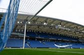 OVERLOOKED: Leeds United's Premier League clash against Brighton at the Amex Stadium, above, for TV purposes.