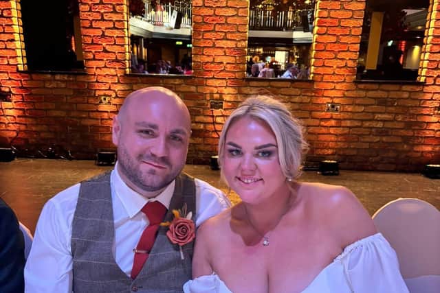Alex and Steph Hallas said that their wedding was 'fantastic' but that waking up to discover that their gifts were missing was 'the worst feeling'.