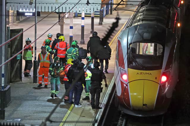 Two people have been arrested after British Transport Police were called to the incident on a train.