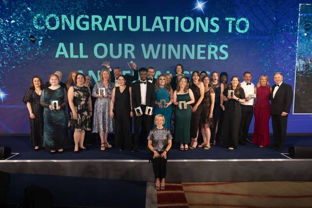 Ann Watson CEO of Enginuity (front) with winners from 2025