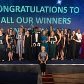 Ann Watson CEO of Enginuity (front) with winners from 2025