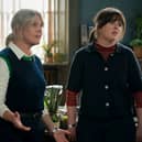 Ashley Jensen (L) and Alison O'Donnell (R) in Shetland series 10