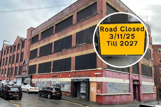 Templar Place, Lydia Street and Templar Lane have been closed until 2027 as part of the Leeds City Links scheme.