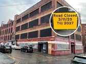 Templar Place, Lydia Street and Templar Lane have been closed until 2027 as part of the Leeds City Links scheme.