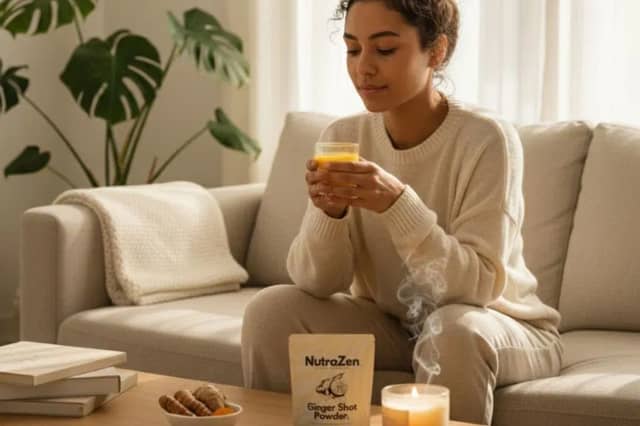 Boost your wellness this winter with NutraZen's ginger and turmeric shot powder