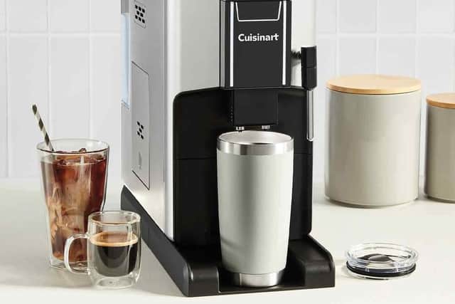 The removable drip tray and adjustable spout make it easy to fit a travel mug in - which is handy for anyone who likes to take their drink with them on the go