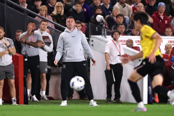 'APPROACH': Being prepared by Leeds United's struggling rivals for Middlesbrough boss Rob Edwards, above.