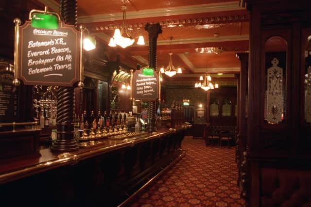 The interior of the Grade II listed Victoria & Commercial pub after a refurbishment in 2015.
