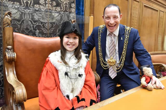 Sienna's appointment was officially announced by the Lord Mayor of Leeds, Councillor Dan Cohen (right).