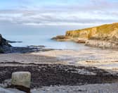 Swimming in the cove of Port Gaverne