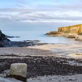 Swimming in the cove of Port Gaverne