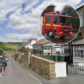 A man has died in a property fire in Haworth.
