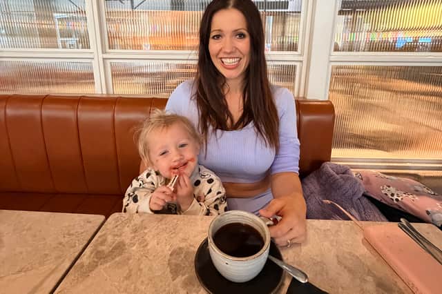 Sophie Mei Lan dines with her daughter Athena at Fearns, Leeds Dock
