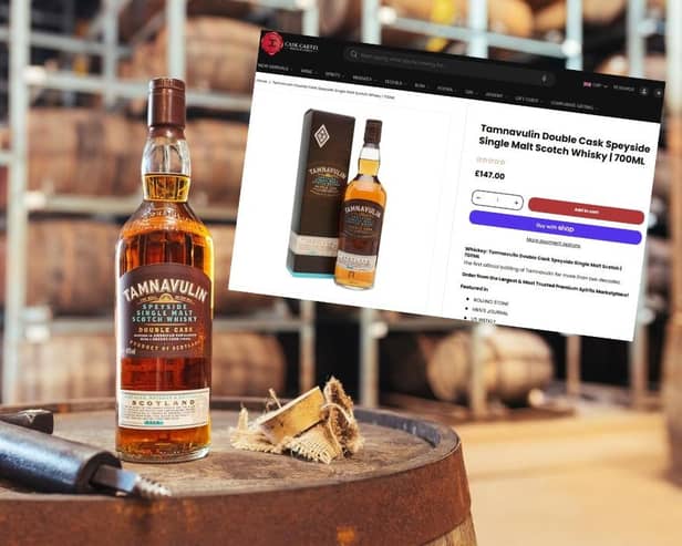 This whisky is currently £145 on the Cask Cartel website - but you can get it for just over £21 if you're quick