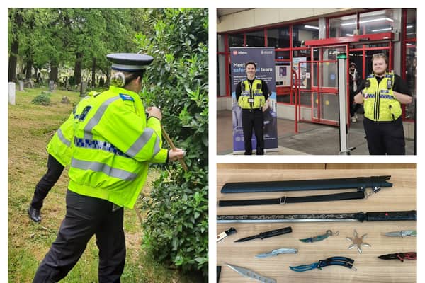 The week-long Sceptre campaign is being held to tackle knife crime in the district.
