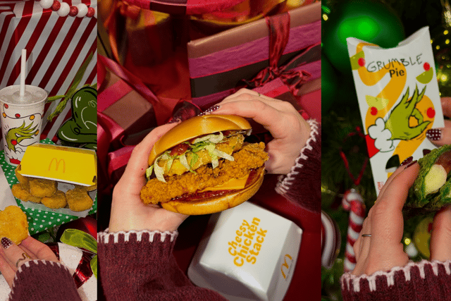 McDonald’s Christmas 2025 range unveiled - including Grinch themed items