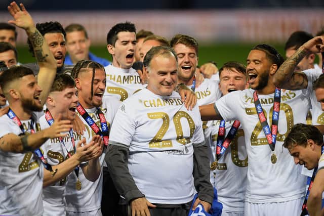 Marcelo Bielsa led Leeds United to the Championship title in 2020.