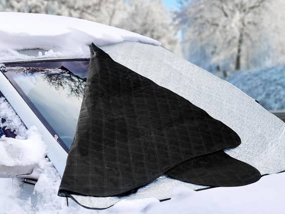 Held on by magnets, and with a soft protective lining, this windscreen cover can save you time on a cold day - and it's just £3